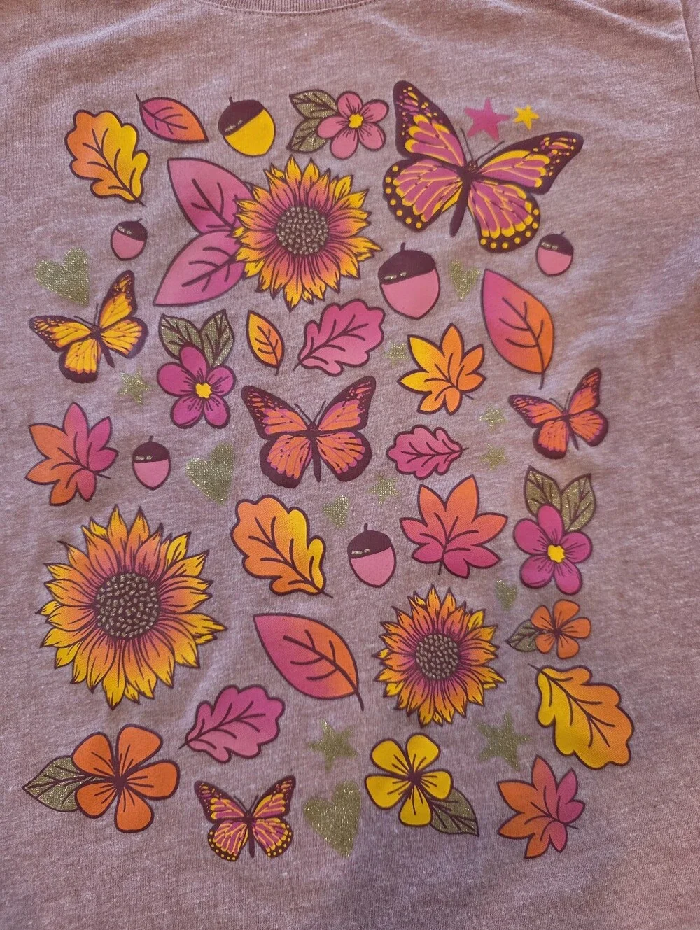 The Children's Place Girls XXL 16 Fall Graphic Tee